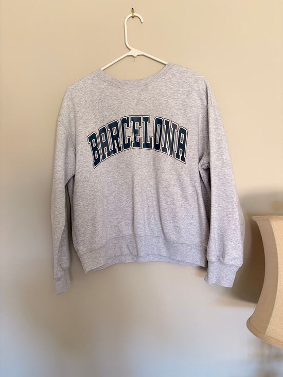 H&M Sweaters - H&M Barcelona Gray Crewneck Sweater